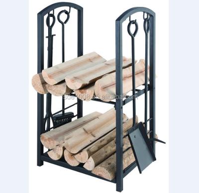 China FT306B Fireplace Log Rack Holder Fire Tool Kit for sale