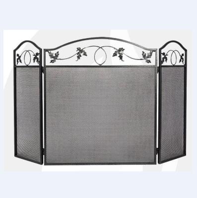 China Fireplace Mesh Fireplace Screen Frame/3 Ply Screen FS0111B Safely for sale