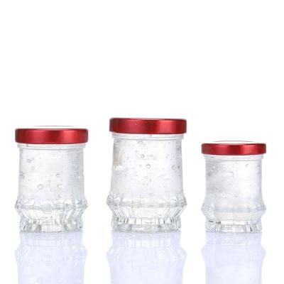 China Transparent Glass Bird Nest Bottle Food 45ml 75ml 100ml Bird Packing Glass Bottle With Screw Lid for sale