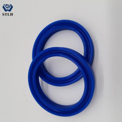 China Blue Machine PU Customized Hydraulic Cylinder Seals UN UNS UHS DHS DH Piston Rod Seals for sale