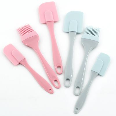 China Viable Silicone Oil Scraper Cake Cream Spatula Oil Brush Kitchen Baking Tools for sale