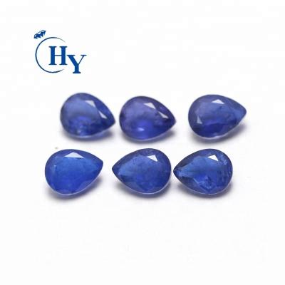 China Color play or fire pear doublet lab created tourmaline sapphire crystal wholesale price for sale