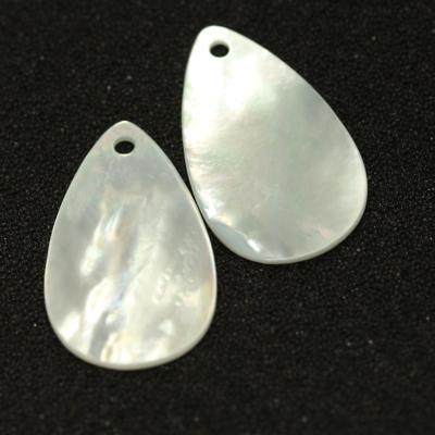 China Color Play Or Fire Customize White Shell Pear Drop Shape Mother Of Pearl Various Sizes For Jewelry Pendant for sale