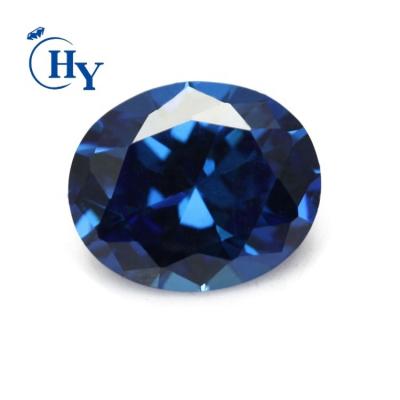 China Blue CZ Stones Machine Cut Zircon Loose Set Or Color Fire Sapphire for sale