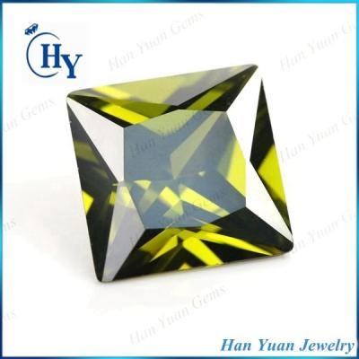 China Beautiful game or fire color ringwoodite olive peridot zircon gemstone for man rings for sale