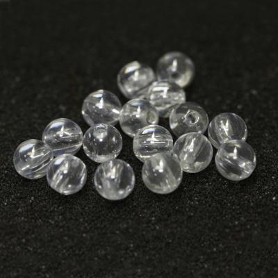 China Color Set Or Fire 6mm 8mm Smooth Beads Loose White Zircon Ball With Hole for sale