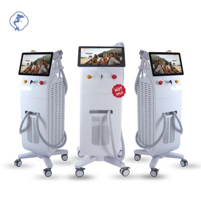 China Anti-puffiness latest 808nm diode laser hair removal machine permanent hair laser removal machine for sale