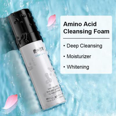 China Acne Treatment SAKURA LABO Deep Pore Acne Treatment Amino Acid Private Label Face Cleansing Wash for sale