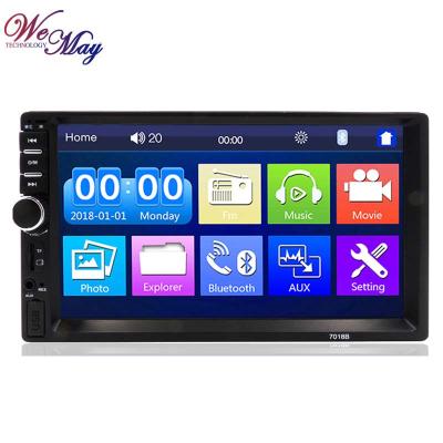 China Cheap 7inch Din HD Stereo Touch Screen BT FM Radio Reversing Image Car MP5 Stereo Handsfree DVD Player for sale