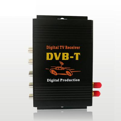 China Digital HD CAR DVB-T MPEG-4 TV Receiver Tuner With 2 Antenna WITH 2 DVB-T TUNER for sale