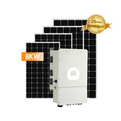 China home nightshade solar power system home 20kw solar panel hybrid system off grid ongrid hybrid for lifepo4 for sale