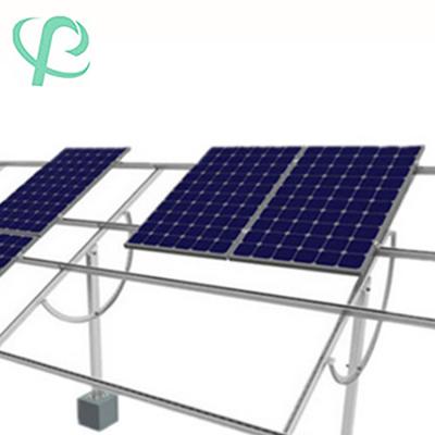 China Solar Power System Galvanized Steel Ground PV Rack Solar Panel Structure With ISO Certification for sale