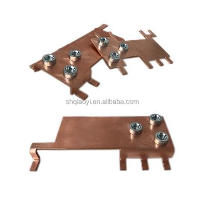 China The short-circuit ring of the copper sheet of the motor etc. to be used to secure conductor to structures / one hole cable tie are made from copper for sale