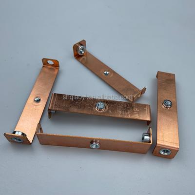 China Industry Fabricated Copper Busbars Red Copper Conductive Sheet for sale