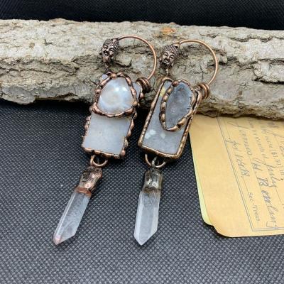 China Wholesale Crystal Clear Quartz Agate Stone Necklace Fashion Jewelry Buddha Gemstone Ancient Dangle Necklace From Europe and America A138 for sale