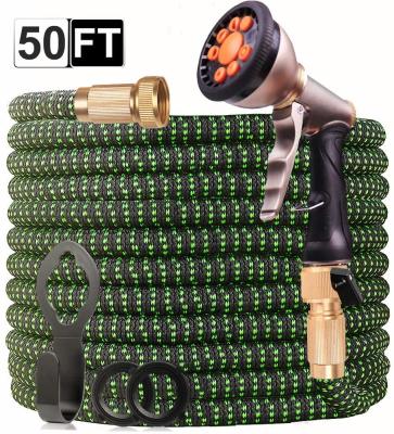 China 50' Adjustable Garden Hose | Expandable Garden Water Hose with 4-Layers| Latex Core Superior Strength 3750D Flexible Water Hose for sale