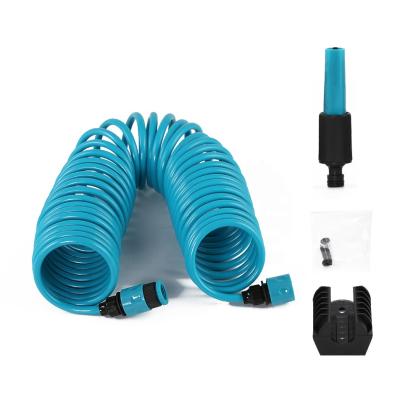 China Wall Mountable Good Extend Spring PU PE EVA Coil Hose For Garden Watering for sale