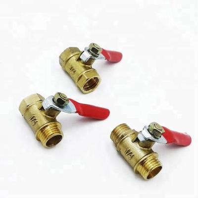 China Full General Left 1/2 In BSPT Connector Female Threaded Lead Free Brass Ball Valve for sale