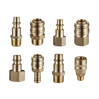 China Pneumatic Industrial Air Compressor Tube Connector PU Nylon And Ployuret Coupler NPT Brass And Steel Push Fit Fit Quick To Connect Couplings for sale