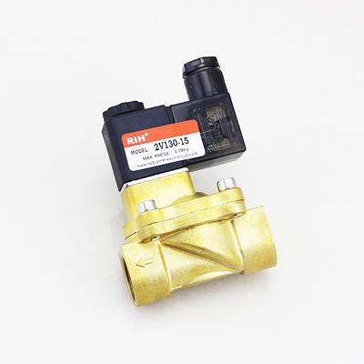 China General 2v130 series 2/2 way normally closed pilot pneumatic brass solenoid valve price for sale