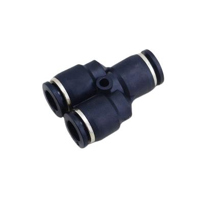 China Connect Pipe 3 Way Plastic Spliter PY Union Tee Pipe Fitting for sale