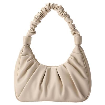 China Wholesale Newest Design Ladies Women Leather Handbags Designer Ladies Nice Cloud Pleat Bags For Shoulder Bag Woman Cross - Body for sale