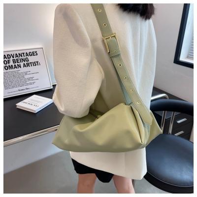 China Wholesale Waterproof PU Leather Bag Women Single Shoulder Bag Straps Shoulder Cross - Body Laundry Bags With Shoulder Strap for sale