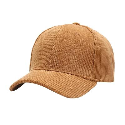 China Wholesale JOINT Cotton Plain Baseball Caps Custom Logo Corduroy Baseball Cap Hat for sale