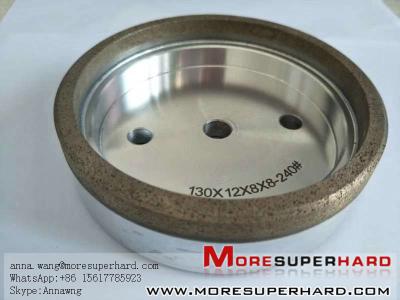 China Metal Bond Glass continuous diamond grinding cup wheel for straight line edge machine for sale