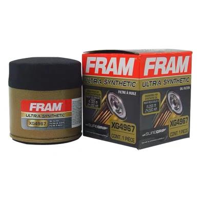 China Auto oil filter of American imports of FRAM engine parts XG4967 oil filter for of Corolla/Corolla/Dihao/alto automotive wholesale high quality for sale