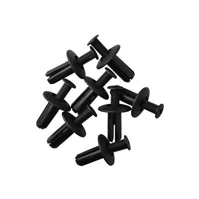 China Factory Supply Long Screw Fastener Clips Automotive Plastic Clips Rivets Panel Clips Black Clips Universal In Car for sale