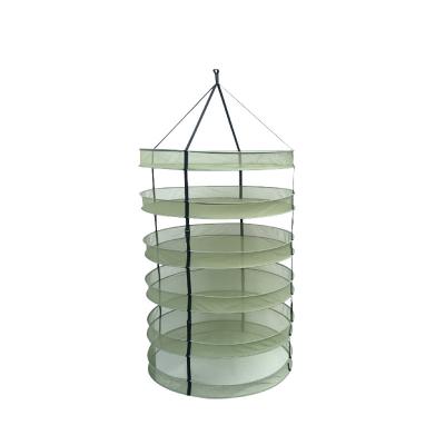 China Easily Assembled Tier Collapsable Hydroponics Herb Dry Net Plant Drying Rack for sale