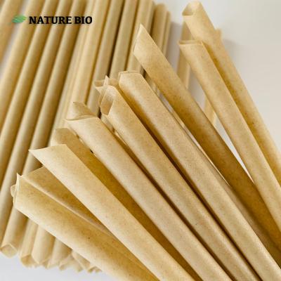 China Drinking Straw 95degree Heat Resistant Straw Biodegradable Disposable Sugarcane Fiber Sugarcane Restaurant/Party/Decoration/Bar for sale