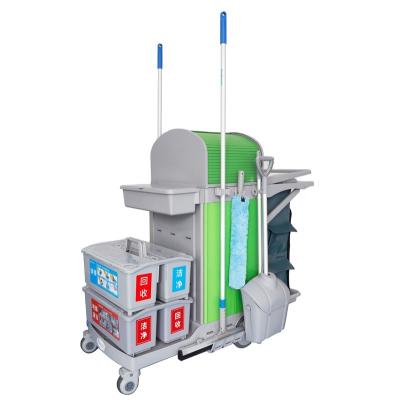 China Hotel Limited Time Offer ECG Multifunctional Bucket Cleaning Carts for sale