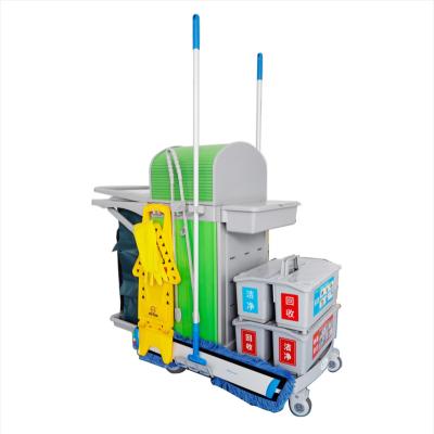 China Hotel ECG Hotel Customize Clean Housekeeping Trolley Housekeeping Room Porter Trolley For Sale Surveillance Trolley for sale