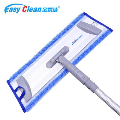 China Sustainable Dust Cleaning Flat Mop With Microfiber Mop Head Used In Hospital Or Airport Only For Commercial Cleaning Company Use for sale