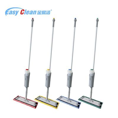 China Durable 500ml ECG Premium Commercial Microfiber Flat Head Quick Connect Aluminum Pole Spray Mop For Floor Cleaning for sale