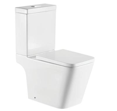 China Modern Luxury Flush Double Bathroom Two Piece Ceramic Bowl Toilet for sale