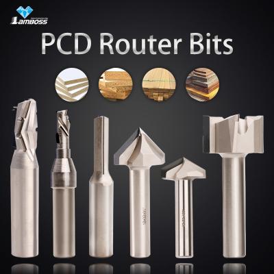 China Customizable PCD Router Bits For Wood Materials Cnc Router Bit for sale