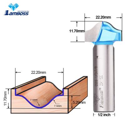 China Lamboss Trim Bit For Woodworking OEM CNC Trim Router Bit 1/2