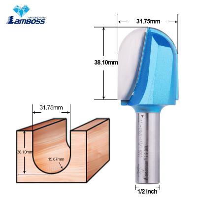 China Lamboss Dovetail Router Bit Woodworking Long Blade Round Nose Bit Round Carving Bits for sale