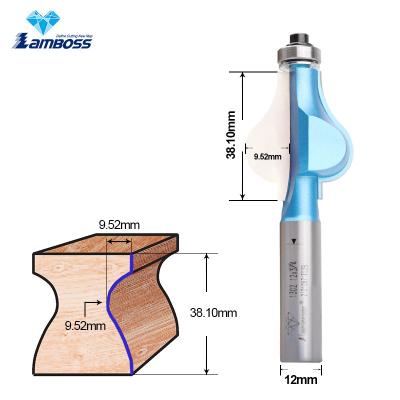 China Lamboss Handrail Bit With Bearing For Woodworking Router Carving Bits Cove Box Bit for sale