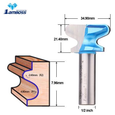 China Lamboss A Double Finger Bit Trimming Milling Cutter Dovetail Router Bit For Woodworking for sale