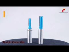 Woodworking Straight Router Bits Milling Cutter TCT Carbide Smooth Surface