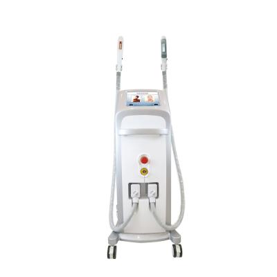 China 590nm LCD 2 en 1 máquina facial del removedor de la arruga del retiro del pelo del laser del IPL en venta