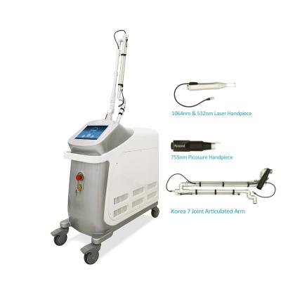 China CE Picosecond Laser Machine Skin Rejuvenation Pigment Professional Tattoo Removal Machine for sale