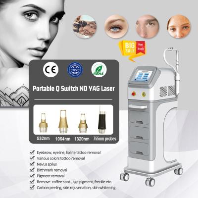 China 700mj Stable Q Switched Nd Yag Laser Carbon Peeling Skin Rejuvenation for sale