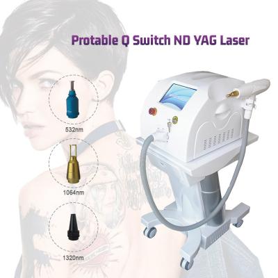 China Ce Iso 220v Compact Q Switched Nd Yag Laser Hair Remover Tattoo Removal Beauty Machine for sale