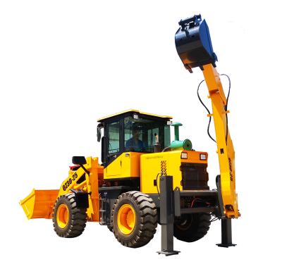 China Multifunctional Chinese Cheap Four Wheel Loader Mini 2.5ton 3 Ton Backhoe Loader Machinery Repair Shops With Excavator Price Earthmoving Machinery for sale