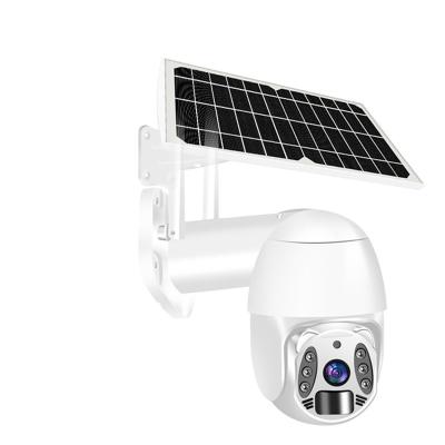 China Built-in Siren 5MP Tuya Smart IP Camera PTZ Solar Rechargeable Battery Powered Wireless WIFI Camera Security Video Surveillance Waterproof for sale